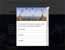 Tablet Screenshot of frontera.net